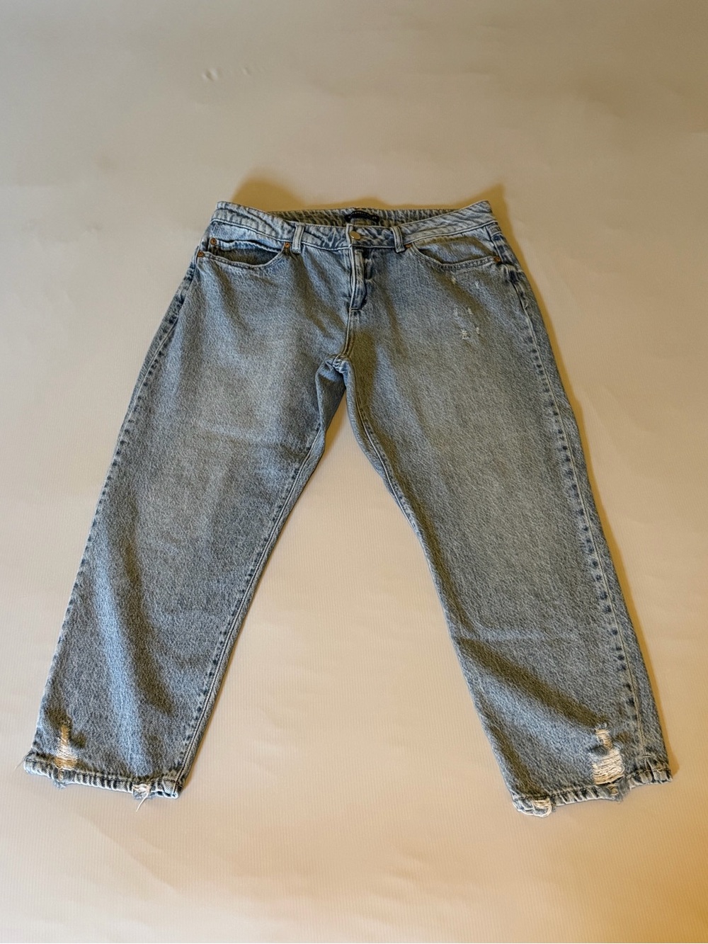 Sincerly Jules Light Blue Distressed Boyfriend Jeans
